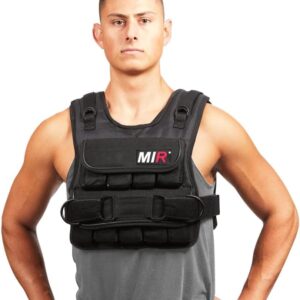 Short Weighted Vest With Zipper Option 20lbs - 60lbs Solid Iron Weights. Workout Vest for Men and Women.