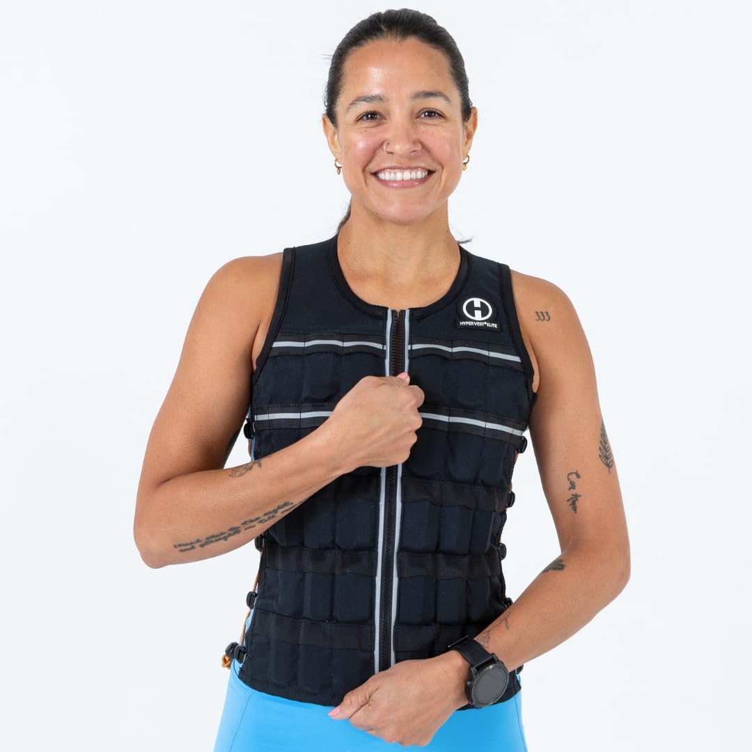 Black HyperVest ELITE following the wearer's torso from shoulders to hips