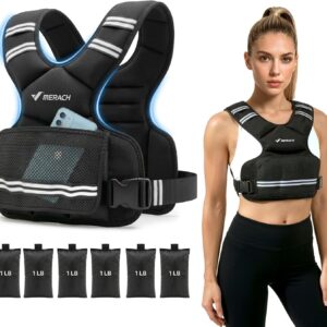 MERACH Adjustable Weighted Vest for Women 4–10 lb Weight-Bearing Walking