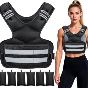 Adjustable Weighted Vest for Women and Men, 4-11lb/11-18lb/20-32lb Vest