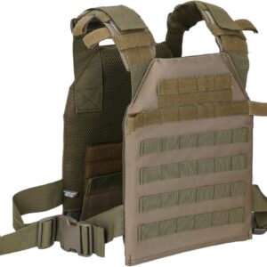 Greencity Weight Vest Adjustable Strength and Endurance Training, Tactical Vest Quick Release with Molle System, Fitness Workouts, Running