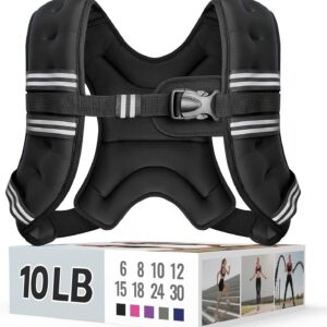 Zeerun Weighted Vest, 6/8/10/12/15/18/20/24/30LB for Men Women