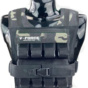 40 Lb Weighted Vest Black Multicam